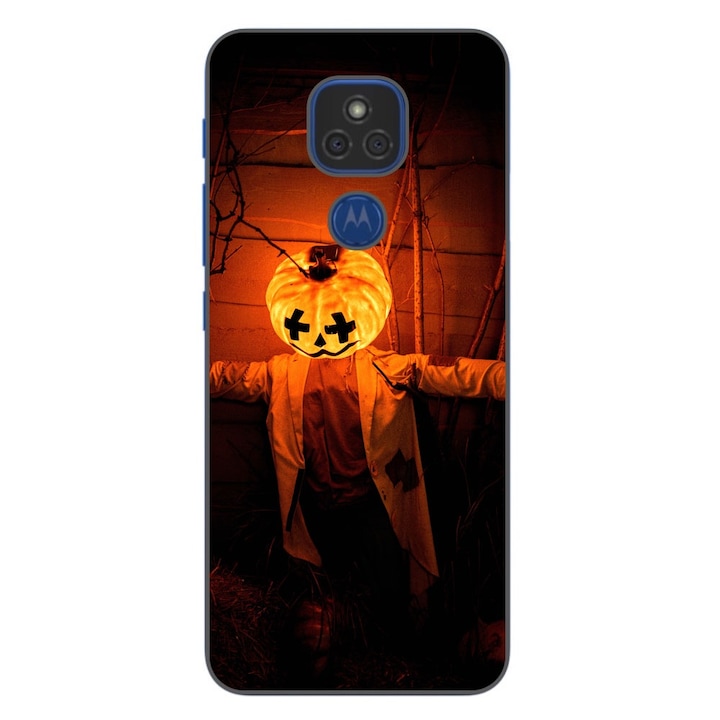 Husa compatibila cu Motorola Moto E7 Plus si G9 Play Silicon Gel Tpu Model Halloween Scarecrow