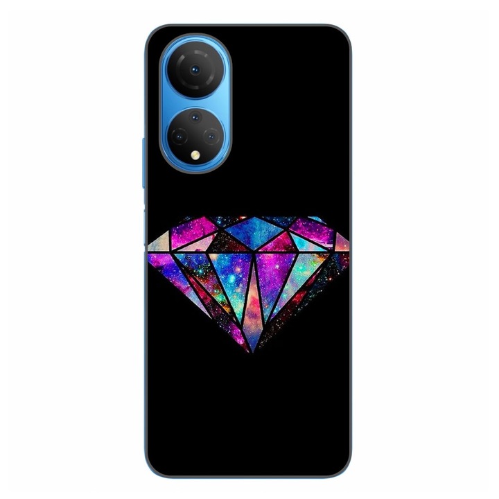 Husa compatibila cu Honor X7 Silicon Gel Tpu Model Diamond Black