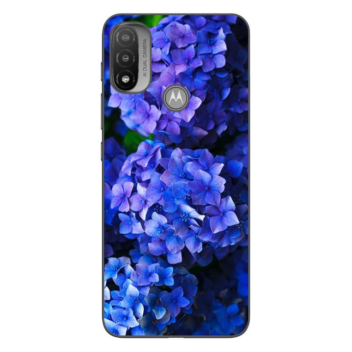 Husa compatibila cu Motorola Moto E20 Silicon Gel Tpu Model Hortensii