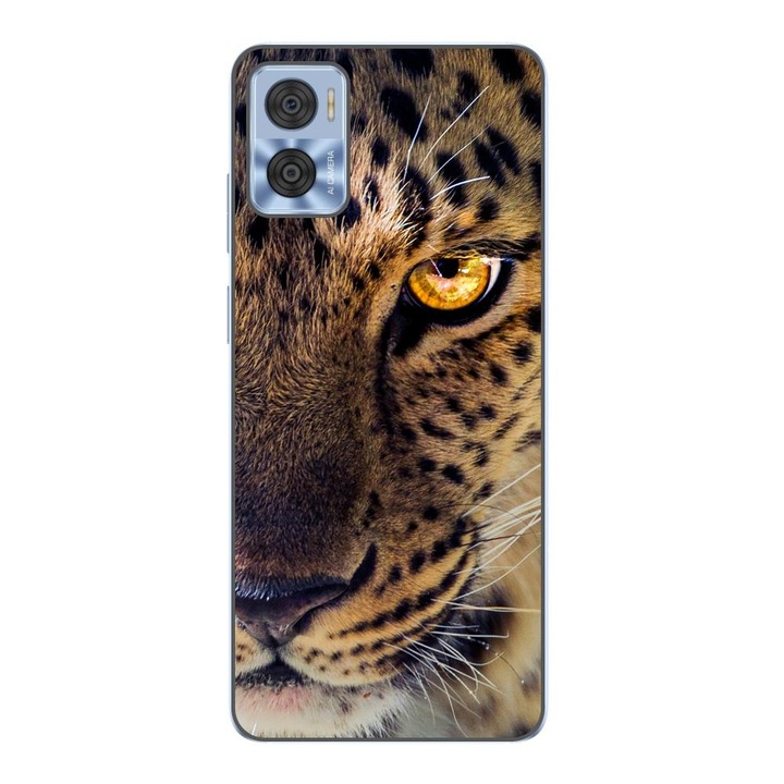 Husa compatibila cu Motorola Moto E22, E22i Silicon Gel Tpu Model Leopard