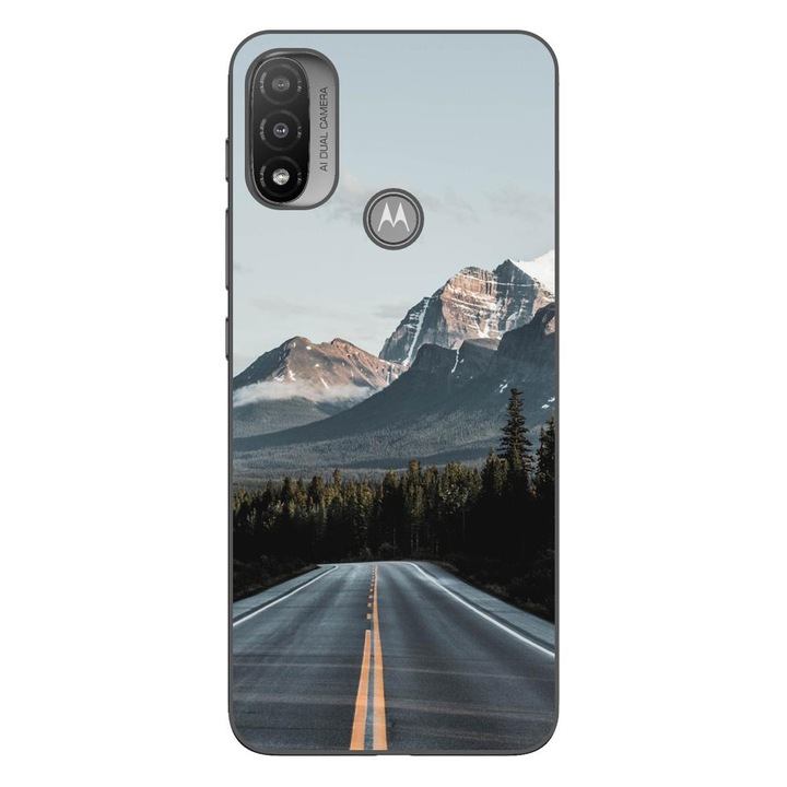 Husa compatibila cu Motorola Moto E20 Silicon Gel Tpu Model Mountain Road