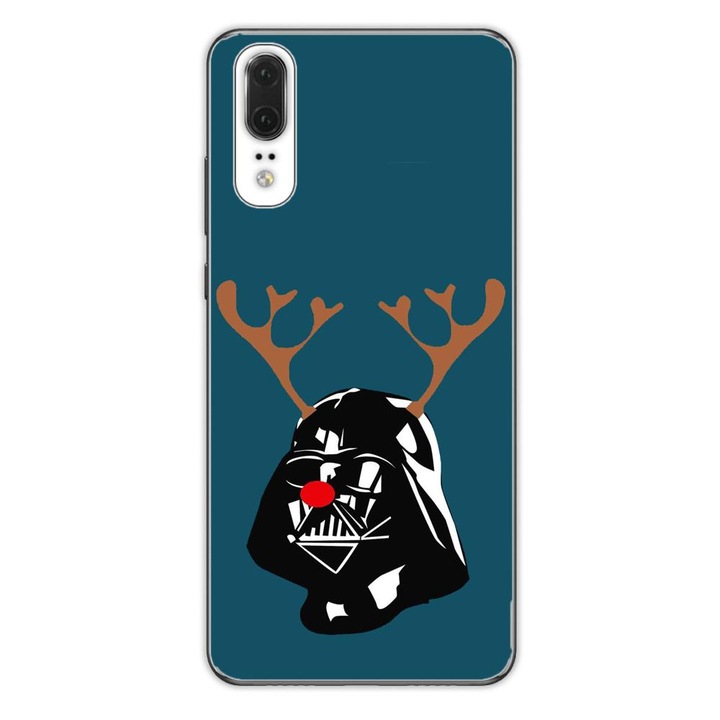 Husa compatibila cu Huawei P20 Silicon Gel Tpu Model Craciun Darth Vader Ren