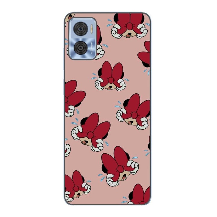 Husa compatibila cu Motorola Moto E22, E22i Silicon Gel Tpu Model Minnie Pattern Funda Rosie