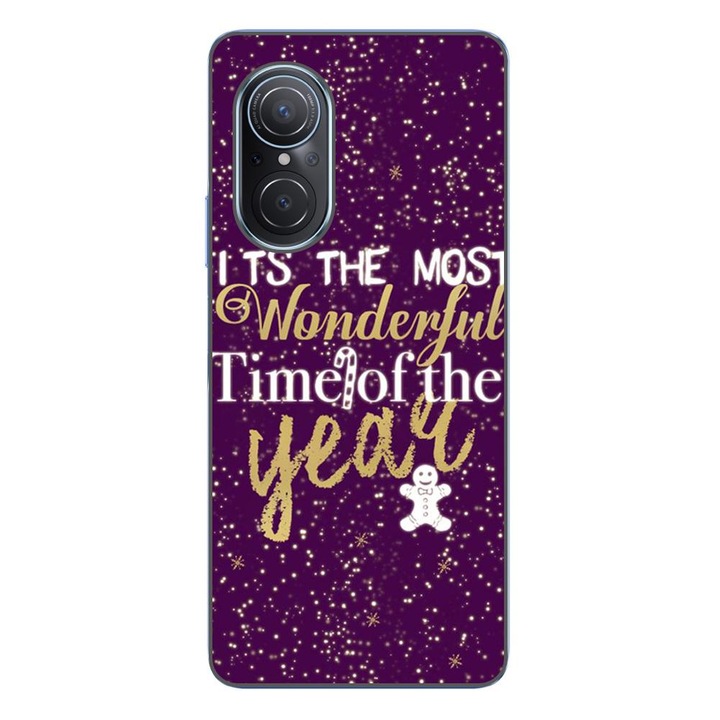 Калъф, съвместим с Huawei Nova 9 SE Silicone Gel Tpu Model Christmas Wonderful Time Of The Year