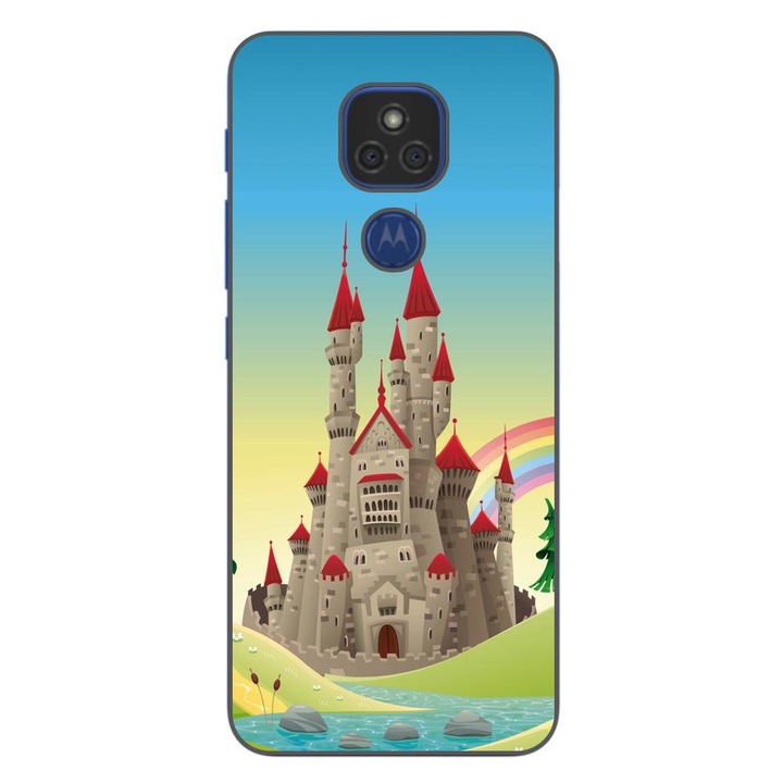 Husa compatibila cu Motorola Moto G9 Play Silicon Gel Tpu Model Castel