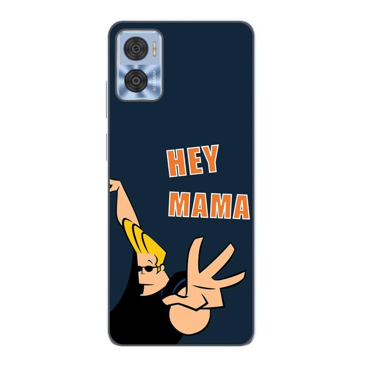 Husa compatibila cu Motorola Moto E22, E22i Silicon Gel Tpu Model Mesaj Hey Mama