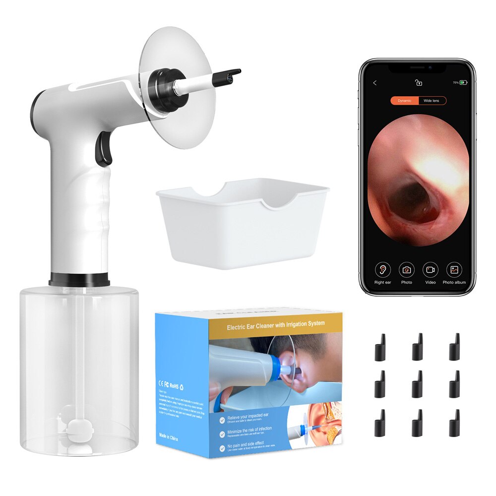 Set dispozitiv curatare urechi, ZXJDN®, camera HD, WIFI, 4 moduri