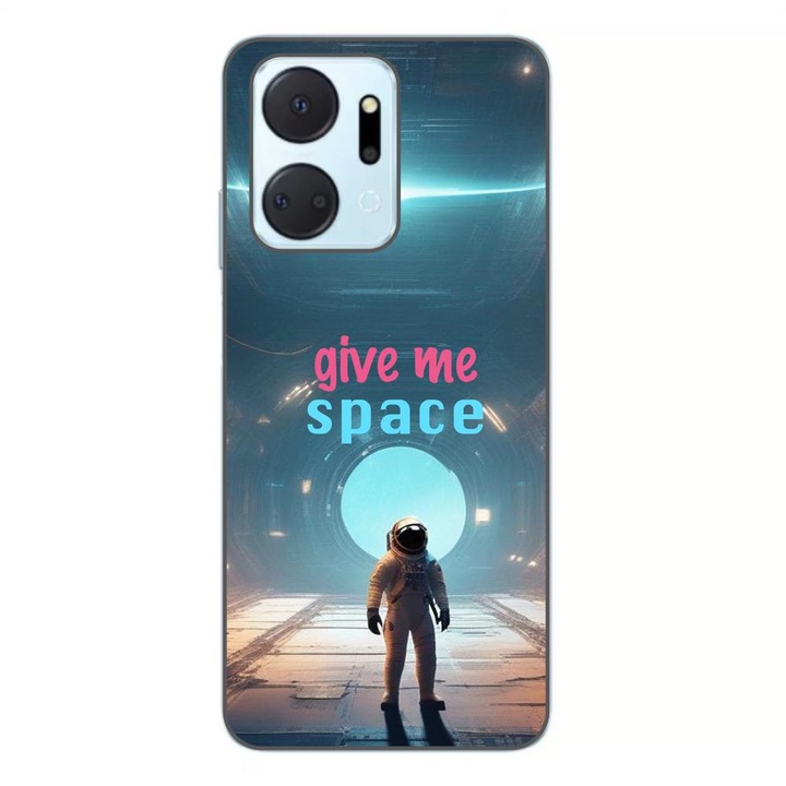 Капак, съвместим с модел Honor X7a Silicon Gel Tpu Give Me Space