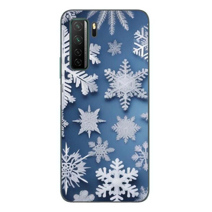 Капак, съвместим с Huawei P40 Lite 5G Silicone Gel Tpu Snowflake Model