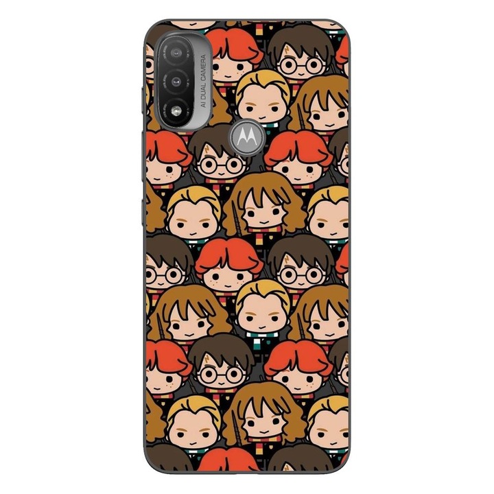 Husa compatibila cu Motorola Moto E20 Silicon Gel Tpu Model Harry Potter Pattern Faces