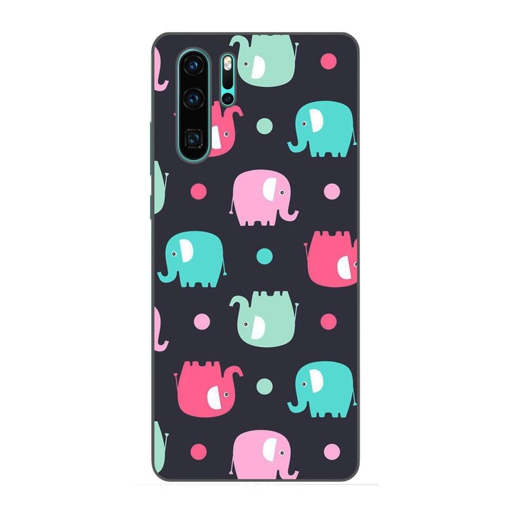 Калъф, съвместим с модел Huawei P30 Pro Silicon Gel Tpu Pattern Elephant