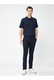 KOTON, Tricou polo uni din amestec de bumbac, Bleumarin, 2XL