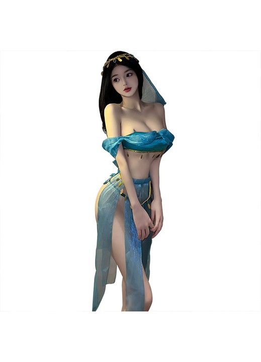 Notekisskai Szexi fehérnemű szett, retro stílusú, csipke, zöld, One Size INTL