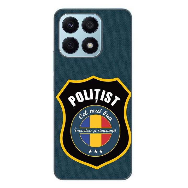 Husa compatibila cu Honor X8a Silicon Gel Tpu Model Politist