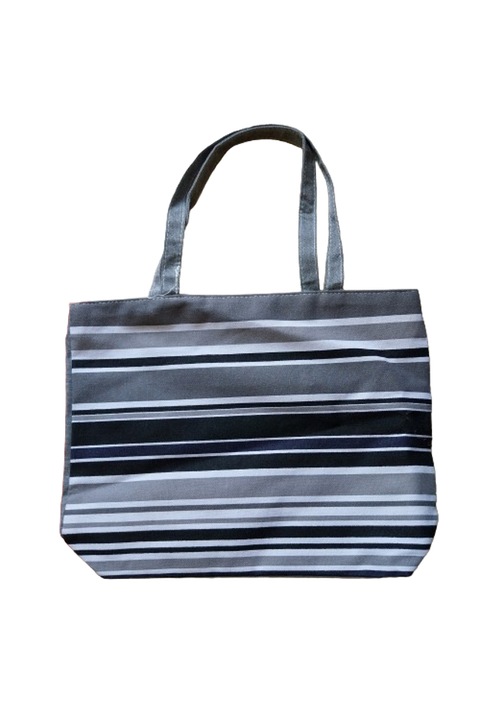 Geanta dama de plaja, alb/negru, 42x31 cm