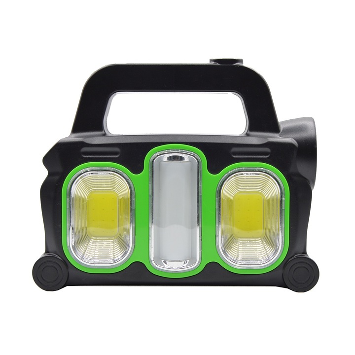 Lanterna de mana HB6168, panou solar, USB, 10W