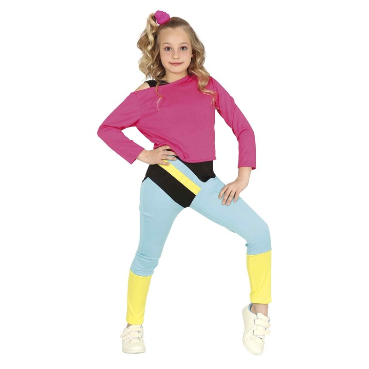 Costum gimnastica dans multicolor copii 120 cm (5-6 ani)