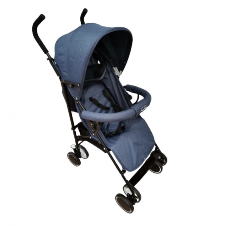 Carucior sport pliabil, roti duble, SageBaby S500 Bleumarin