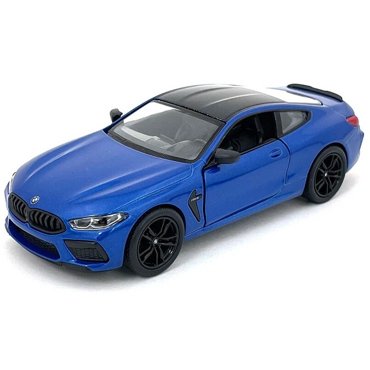 Macheta metalica Bmw M8 Competition Coupe, Kinsmart, Scara 1:38, Albastru