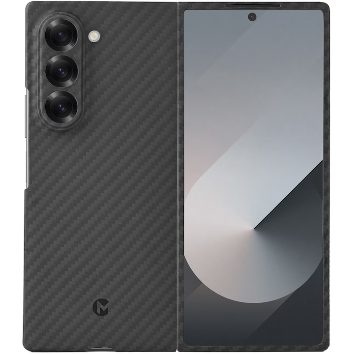Husa de protectie Kevlar MProtect® Premium din fibra de aramida pentru Samsung Galaxy Z Fold6, MagSafe, Antisoc, Protectie camera, Ultra Safe, Carbon