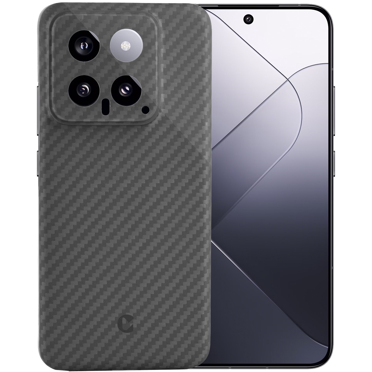 Husa de protectie Kevlar MProtect® Premium din fibra de aramida pentru Xiaomi 14, MagSafe, Antisoc, Protectie camera, Ultra Safe, Carbon