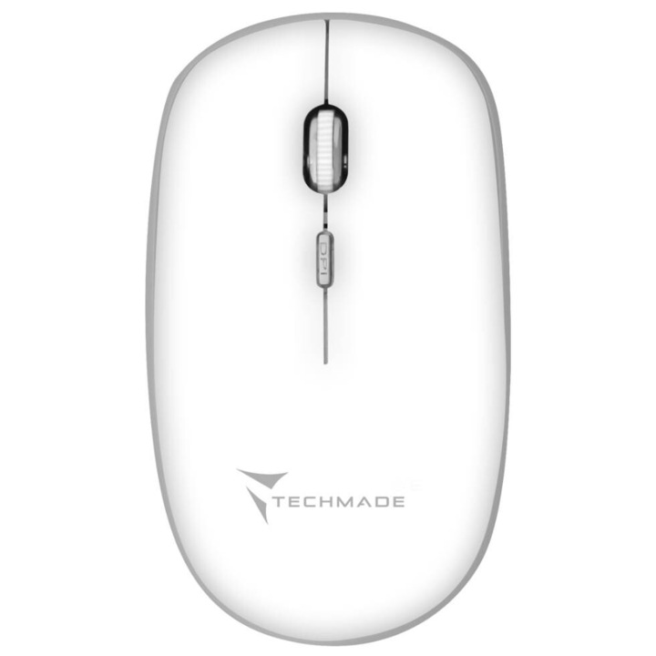 Egér Techmade Vezeték Nélküli 1600 Dpi Fehér PC