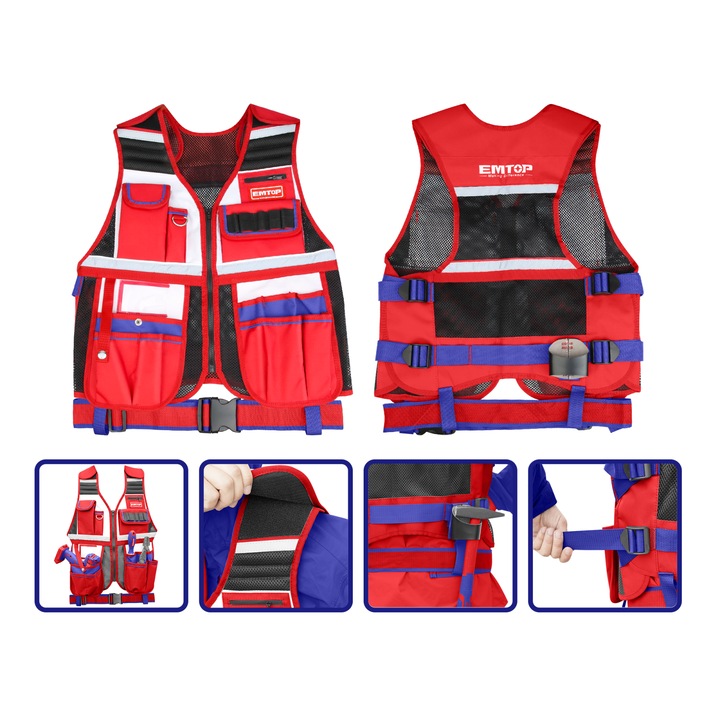 Vesta pentru instrumente cu bretele reglabile