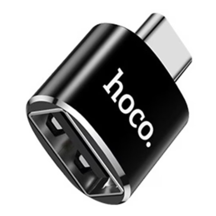 Адаптер Type-C to USB Hoco, UA5, Aлуминий, Зареждане и трансфер