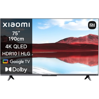 Televizor Xiaomi QLED A Pro, 190 cm, Smart Google TV, 4K Ultra HD, Clasa E