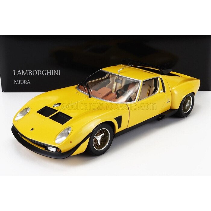 熊*悟様 京商 1/18 LB WORKS Lamborghini MIURA Macheta Lamborghini Miura SVR galben/negru - 1/18 Kyosho - eMAG.ro