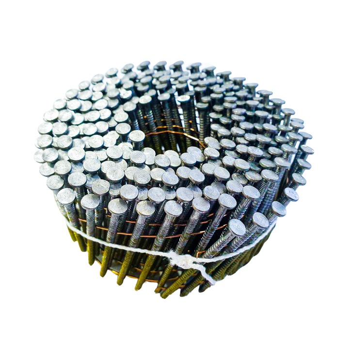 Cuie in rola pentru pistol pneumatic 2.8x90 mm - bax 4500 buc, striate, sudate pentru lemn