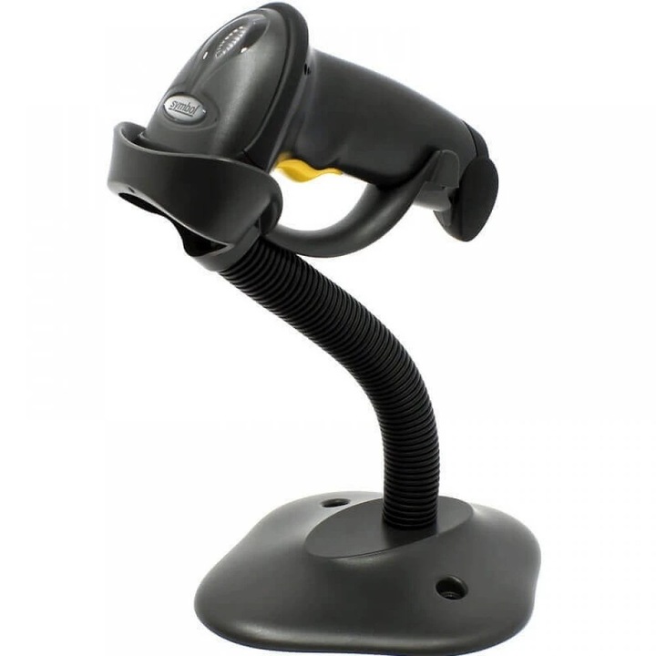 Cititor coduri de bare - Zebra/Motorola LS2208 - 1D, Laser, USB, stand inclus