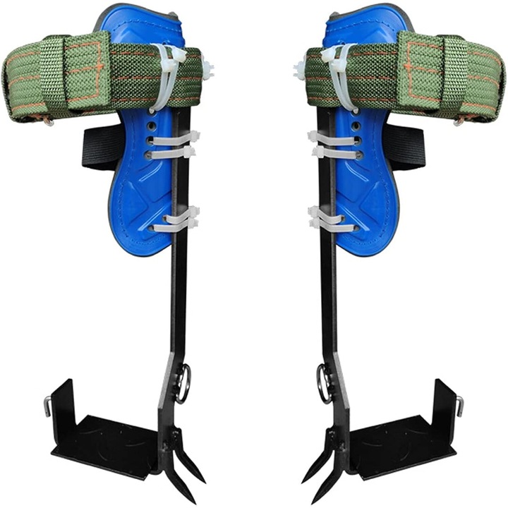 Set 2 accesorii de escaladare copaci, BGHYHYHI, curea de siguranta ajustabila, otel, usor de utilizat, protectie dubla