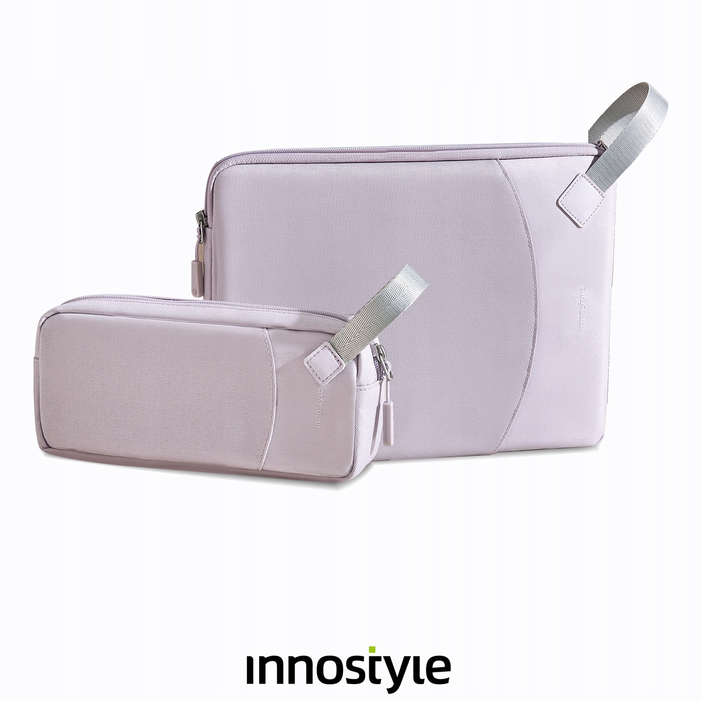 Geanta Laptop 16” Innostyle® GuardianTech Impermeabila + Geanta Gadget, Ultra-Usoara, Protectie Antisoc, Design Ergonomic, pentru Notebook/Ultrabook, Fermoare YKK, Violet