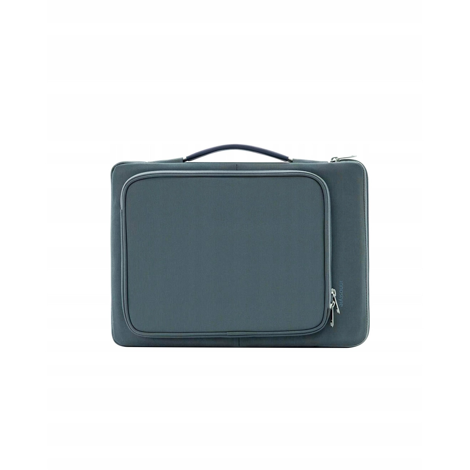 Geanta Laptop 14” Innostyle®, Impermeabila OmniProtect, Husa Ultra-Usoara si Rezistenta pentru Notebook/Ultrabook, Compatibila cu MacBook Pro/Air, Fermoare YKK, Compartimente Multiple, Protectie Antisoc, Design Ergonomic, Gri