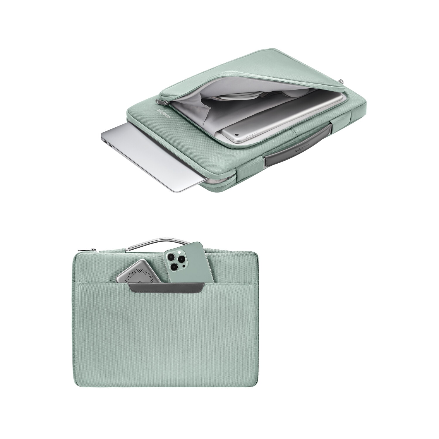 Geanta Laptop 14” Innostyle®, Impermeabila OmniProtect Eco-Friendly, Husa Ultra-Usoara si Rezistenta pentru Notebook/Ultrabook, Compatibila cu MacBook Pro/Air, Fermoare YKK, Compartimente Multiple, Protectie Antisoc, Design Ergonomic, Verde