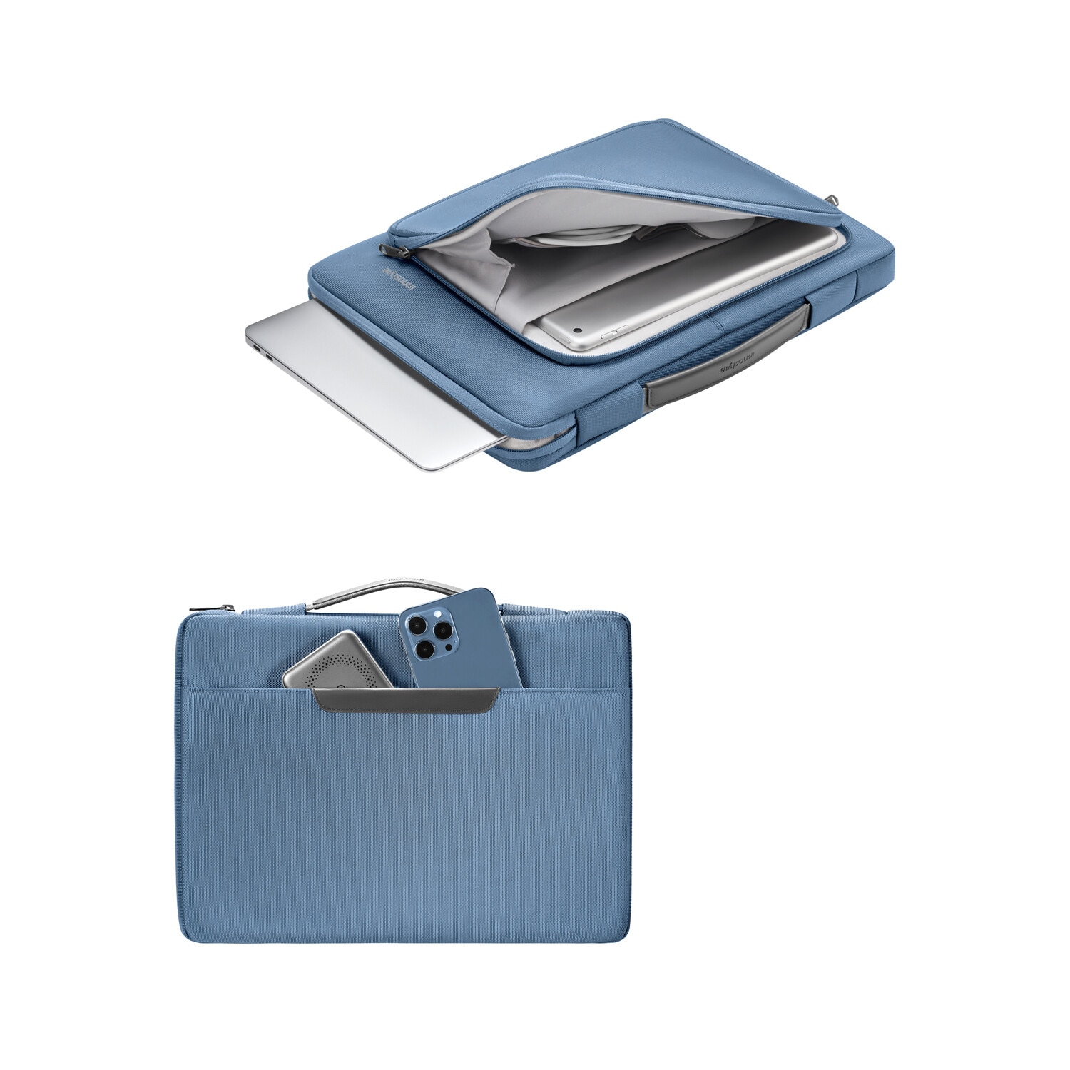 Geanta Laptop 14” Innostyle®, Impermeabila OmniProtect Eco-Friendly, Husa Ultra-Usoara si Rezistenta pentru Notebook/Ultrabook, Compatibila cu MacBook Pro/Air, Fermoare YKK, Compartimente Multiple, Protectie Antisoc, Design Ergonomic, Albastru