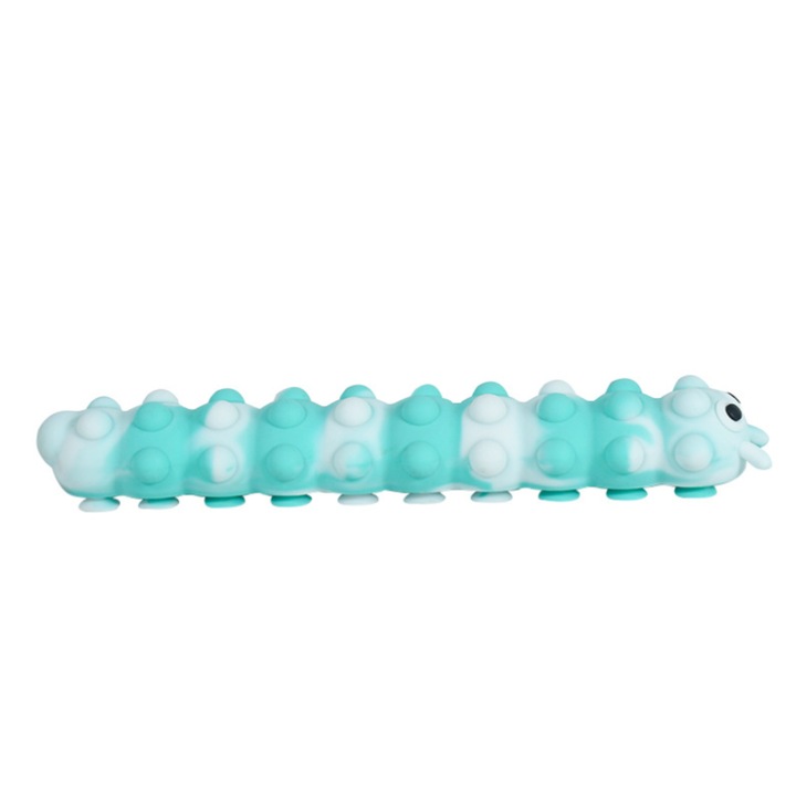 Érzékelő antistressz játék, LED-del, szilikon, többszínű, 25,5x4,7x3 cm