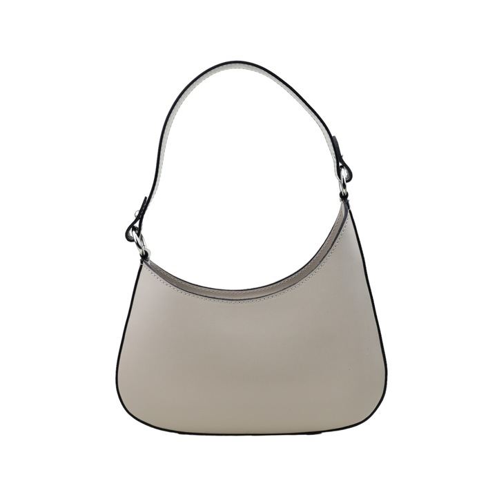 Válltáska, Moranti Ambra Mini, természetes bőr, bézs, 1 rekeszes