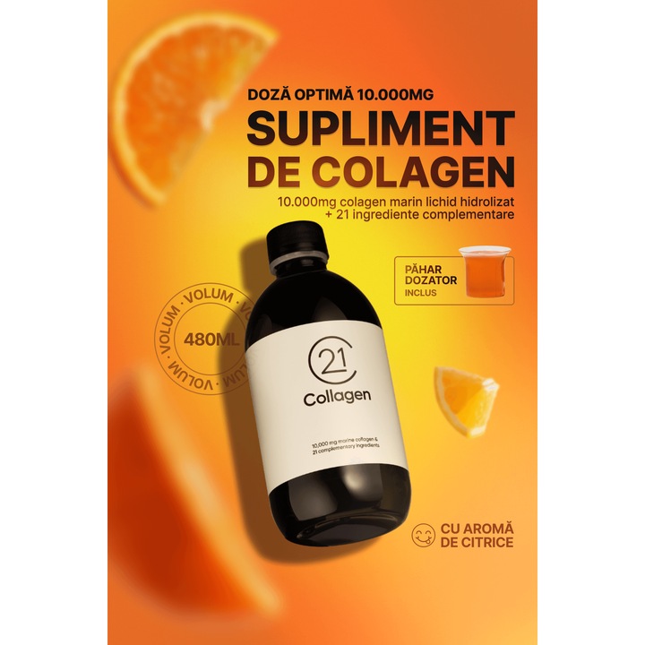 Colagen Marin Lichid Hidrolizat 10000mg, 480ml