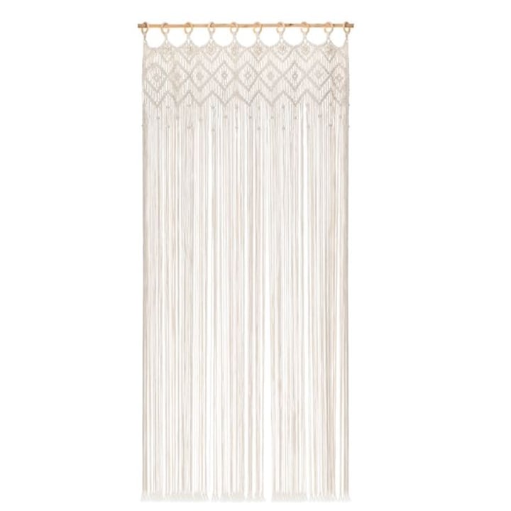 Perdea Decorativa Macrame Bej pentru Usa 100x200cm