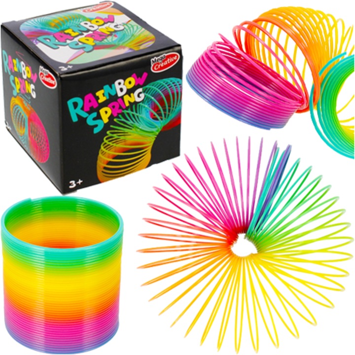 Jucarie Educativa Mega Creative, Rainbow Spring, multicolor, 7x7x7cm