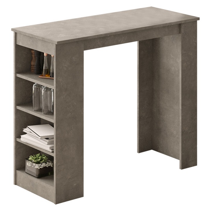 Маса Модел Finnley, 120x51.5x101.5 см, Антрацит