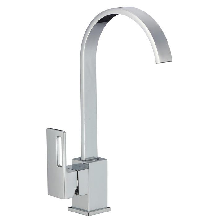 Смесител за кухня, лъскав хром