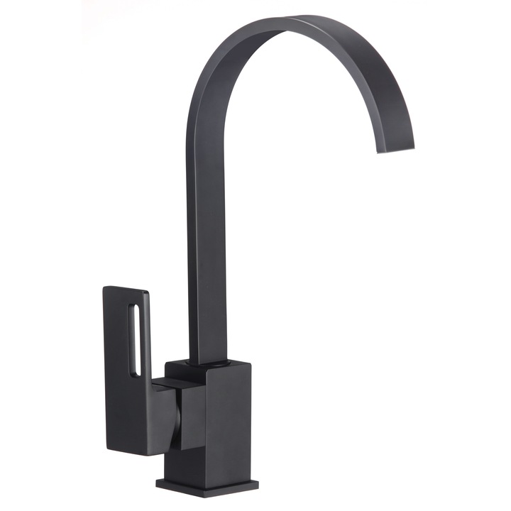 Смесител за кухня, черен мат