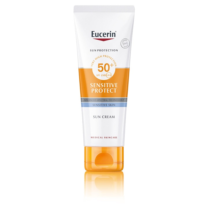 Крем Eucerin Sensitive Protect, За чувствителна кожа, Защитен фактор SPF 50+, 50 мл