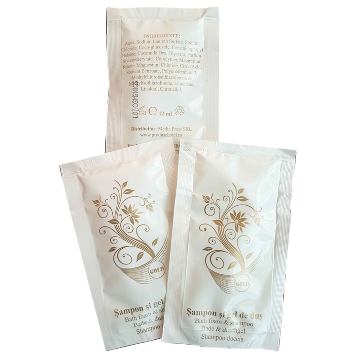 Gel mixt in plic de 12 ml cu Verbena si Bergamota in ambalaj de 300buc / pachet