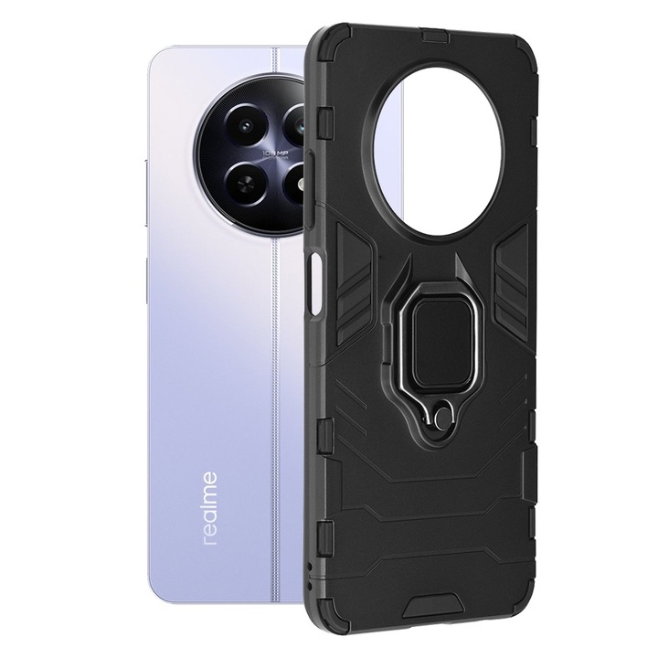 Кейс за Realme 12x / 12, Techsuit, Shield, Черен