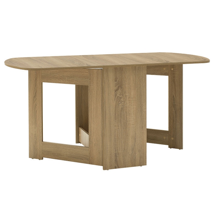 Модел Aniya Разтегателна маса, 37-160x80x76,5 см, дъб сонома