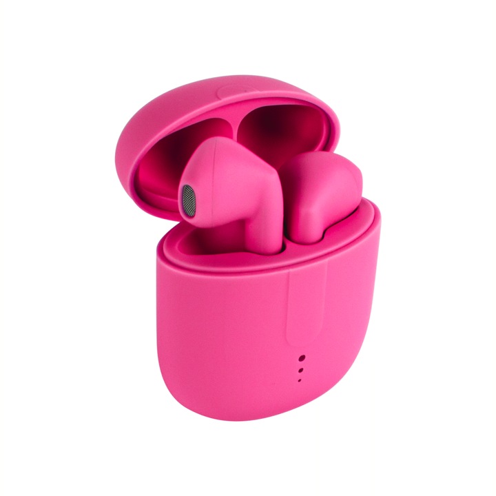 Комплект Bluetooth слушалки Tws с калъф за зареждане Stws-16 Pink